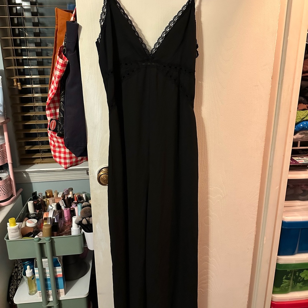 Nasty Gal Black Lace Jumpsuit